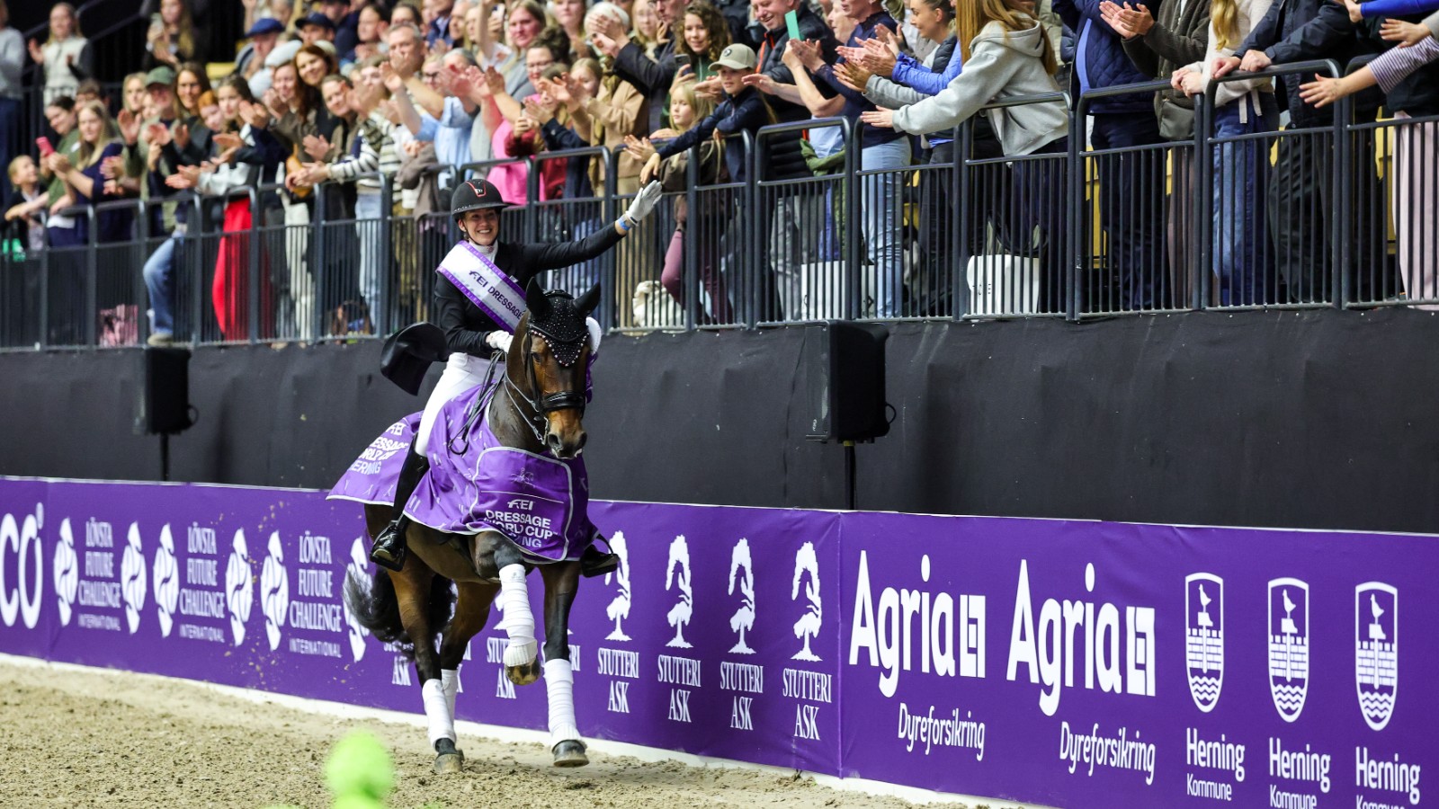 Cathrine Laudrup-Dufour sikrede tredje World Cup-sejr i træk i Herning